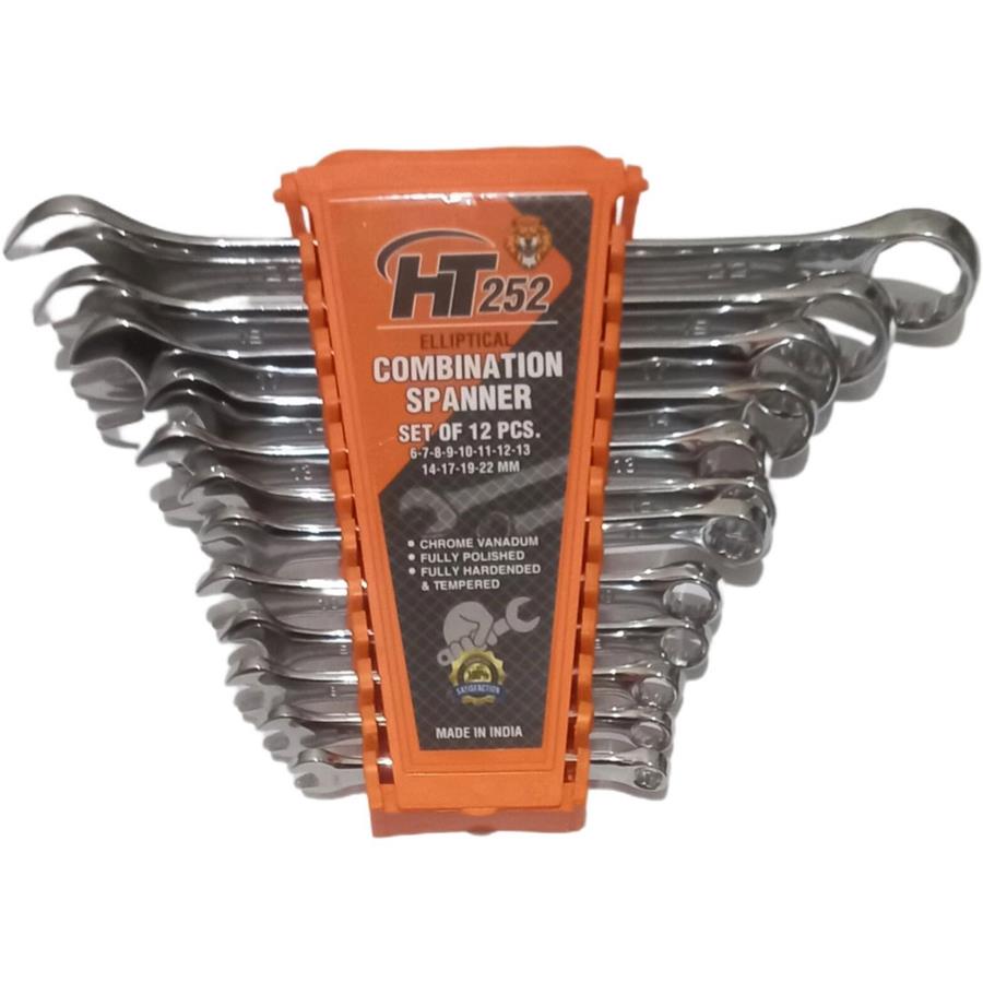 آچار هندی یکسر تخت یکسر رینگی HT252 مدل 3624