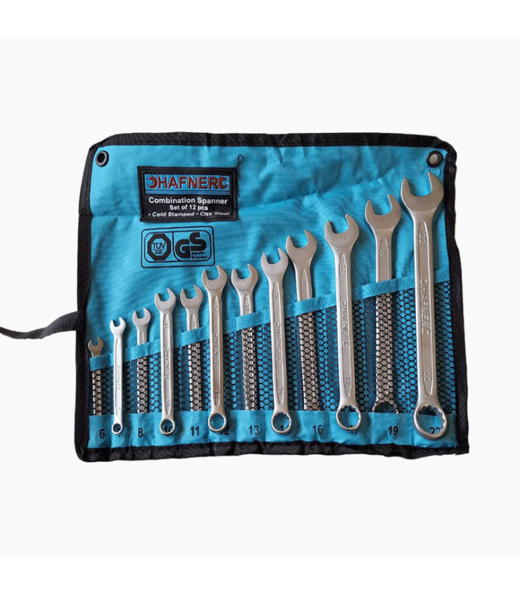 ست آچار 12 عددی یکسرتخت و رینگ 6تا22 هافنر HAFNER طرح آلمان